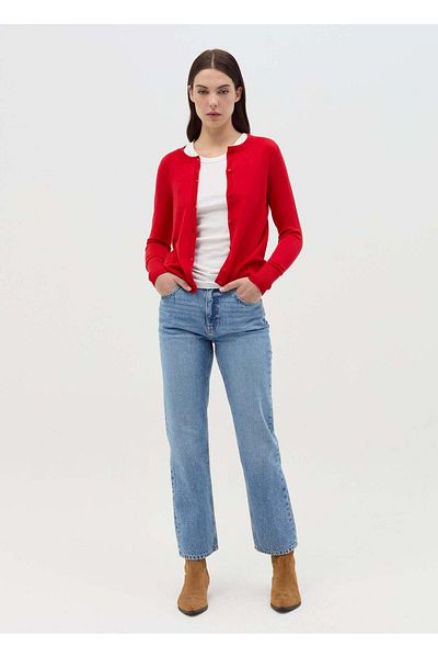 Ovs Cardigan With Round Neckline