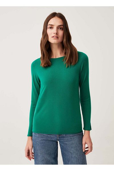 Ovs Womens Long-Sleeved Top With Small Splits
