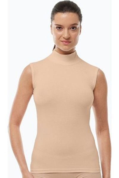 by İGP Bamboo Turtleneck High Neck Zero Sleeve Women's Undershirt