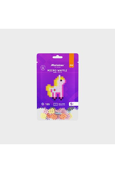 Marioinex Construction set, Pony, 120 pieces, Micro Waffles,