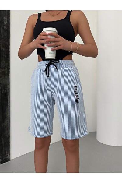 ZİYMO ΓΥΝΑΙΚΕΙΟ Ριγέ Βαμβακερό Σορτς