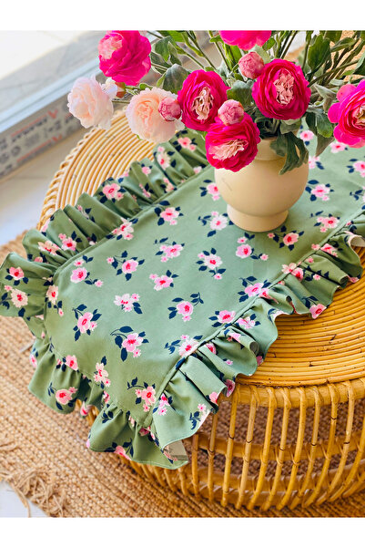 HOME OF BLOSSOM 40*120 سم قماش بطة زهري أخضر