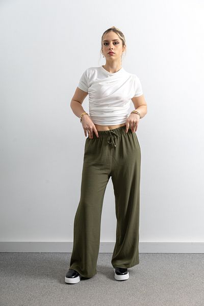 TUĞBA ERGÜL Ayrobin Linen Trousers