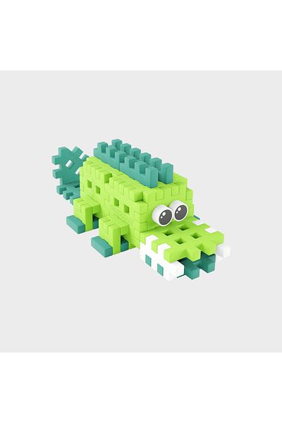 Marioinex Travel construction set, Crocodile, 34 pieces, Micro Waffles,