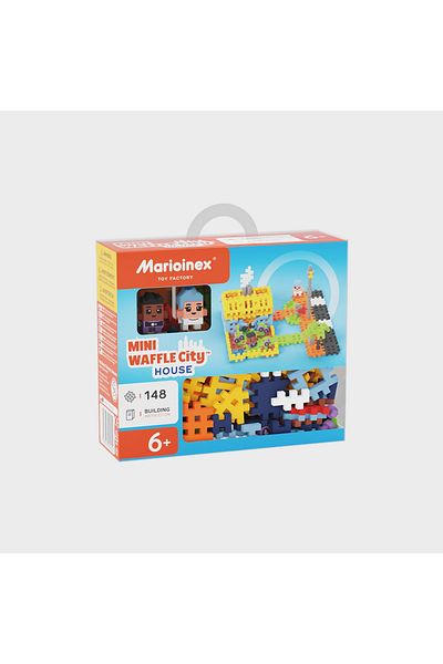 Marioinex Building set, Family House, 148 pieces, Mini Waffles,