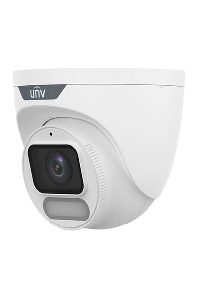 Uniview Cameră IP Wise-ISP, ColorHunter, 8MP, obiectiv de 2.8mm, WL 30M, microfon, color 24/7 -UNV IPC3628LE-ADF28K-WP