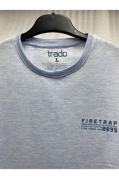 TRADO Young Men's Flat Chest Printed Cotton Short Sleeve T-Shirt