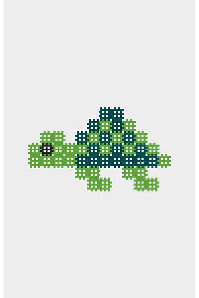 Marioinex Construction set, Turtle, 80 pieces, Micro Waffles,
