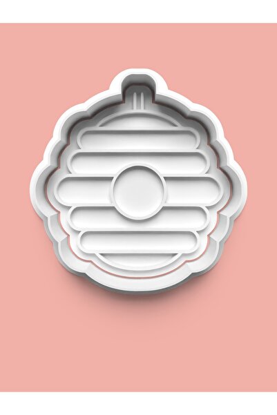 AKTASTORE قالب كوكيز على شكل دلو نحل العسل وقالب عجينة السكر 0430-4