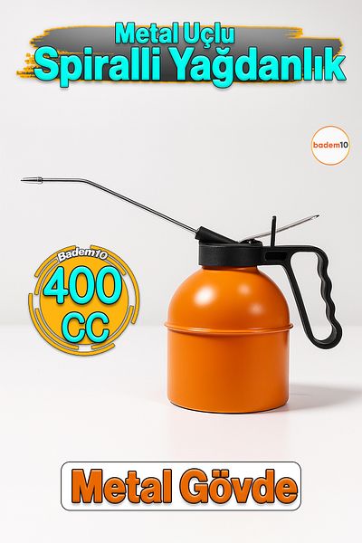 Badem10 400 Cc Car Machine Workshop Oil Pot Spiral Metal Body Oil Pot Tip Spray Oil Pump