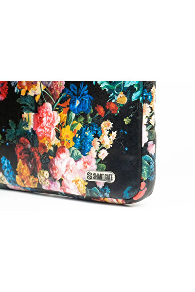 Smart Gate حقيبة حمل SG-9283 زهور 15.6 بوصة سوداء