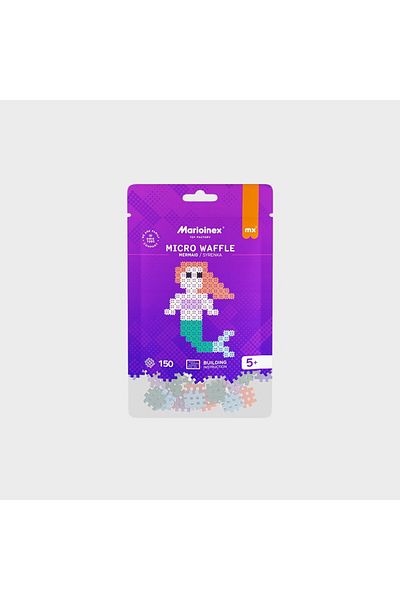 Marioinex Construction set, Mermaid, 150 pieces, Micro Waffles,