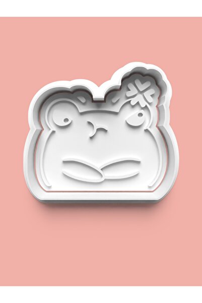 AKTASTORE قالب كوكيز الضفدع المفكر وقالب عجينة السكر 0428-3