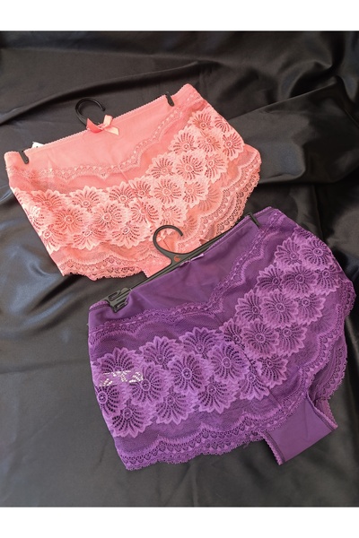 Butik KADIN YÜKSEK BEL DANTELLİ BATTAL BOY KÜLOT