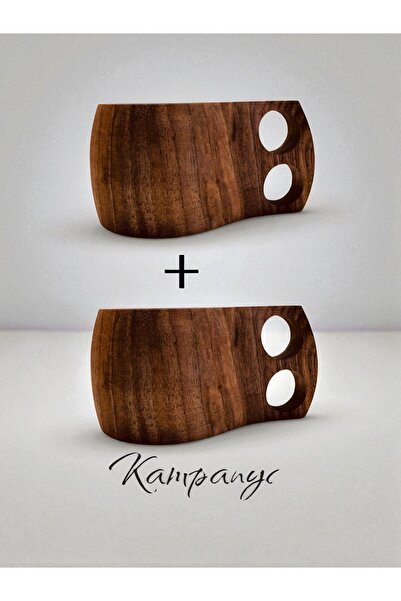 KILIÇAHŞAPCNC 2li Kuksa bardak- Ahşap Kuksa Bardak