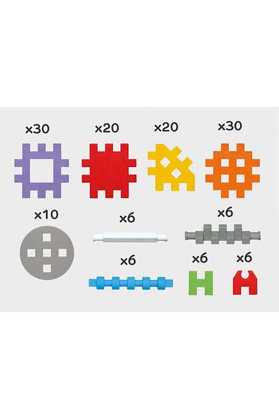 Marioinex Construction set, Constructor, 140 pieces, Mini Waffles,
