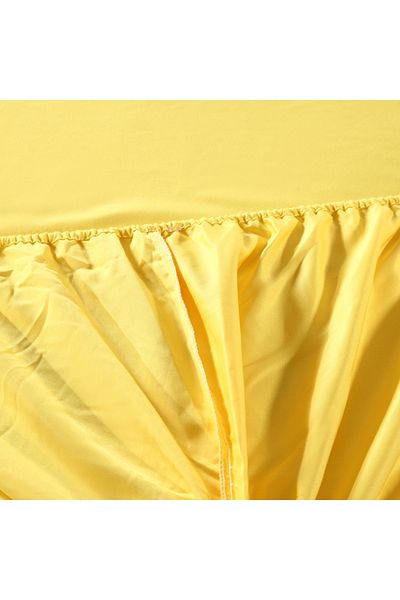Pucioasa Husa pat tricot cu elastic saltea 100x200cm, galben