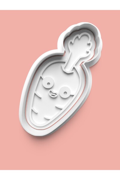 AKTASTORE Cute Carrot Cookie Mold and Sugar Paste Mold 0427-3
