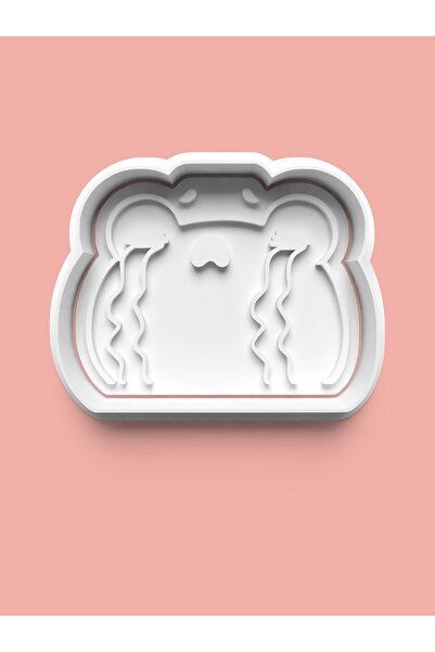 AKTASTORE قالب كوكي على شكل ضفدع حزين - نمط لطيف لعجينة السكر 0428-2