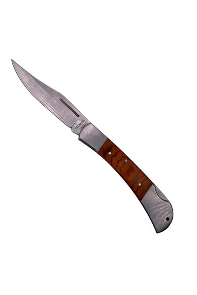 dalimag Manual Opening Pocket Knife with Curved Design, Wood Handle, 26 cm,