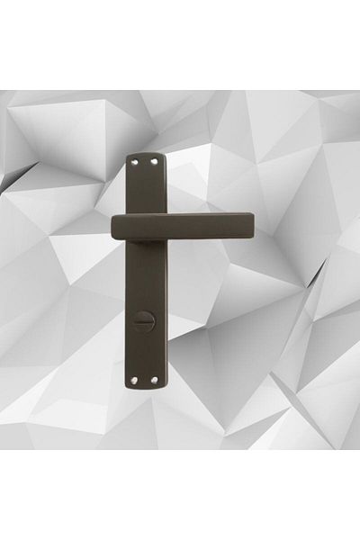 almital mobilya aksesuarları furniture accessories Almital Lusso Anthracite Mirrored Door Handle Luxury Wc Door Handle