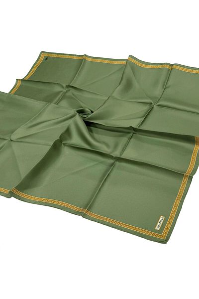 Armine Silk Scarf 2025 Winter - 9261-50 Green Twill