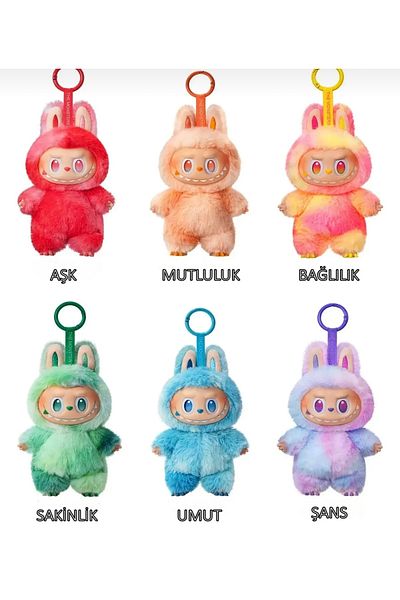 happystoretr Energy Serieslabubu Toy Pop Mart Labubu Plush Doll Plush Toy Labubu Keychain Big