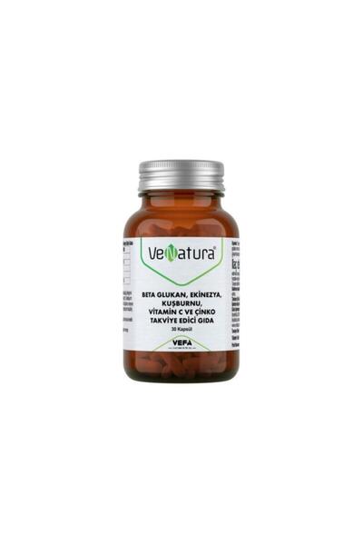 VeNatura Beta Glukan, Ekinezya, Kuşburnu, Vitamin C, Çinko 30 Kapsül