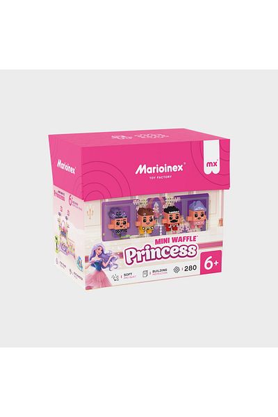 Marioinex Construction set, Princesses, 280 pieces, Mini Waffles,