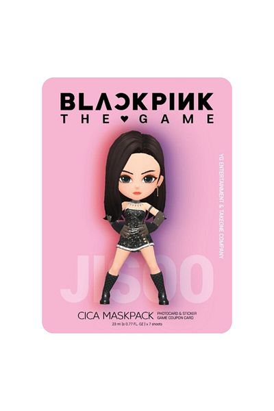 BlackPink The Game Maskpack Jisoo - Cica Maskpack (7 Sheet Masks Photo Card , Sticker And Game Coupon Inside )