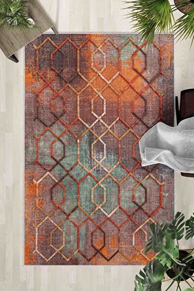 Monnhein Covor lavabil cu bază anti-alunecare – Covor modern cu imprimare dig...