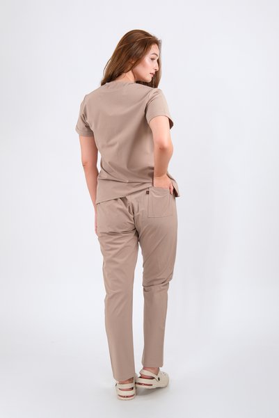 Schlange Top Size Lycra U Neck Bat Sleeve Nurse and Doctor Uniform Set Scrubs Hospital Uniform