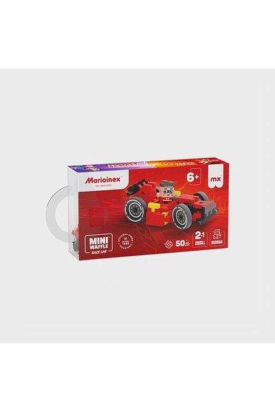 Marioinex Construction set, Cars, red, 50 pieces, Mini Waffles,