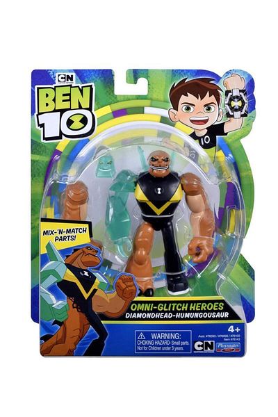 Ben 10 Action Figure 76100 Omni Glitch Heroes Humungousaur