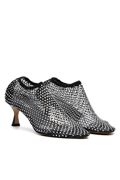 Sofia Baldi Woven Black/Silver Textile Women's Stiletto & Evening Dress