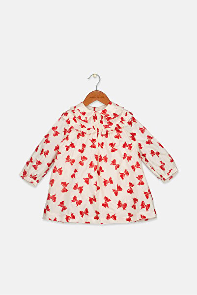 Gucci Toddlers Girl Allover Print Dress, White