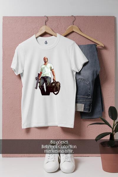 Bahriyeli Collection Μπλουζάκι Unisex με σχέδιο χαρακτήρων Trevor oversized G...