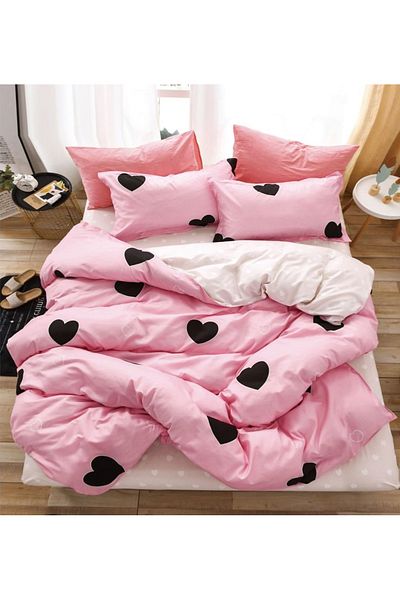 CHIRASO FINE Cotton Bedding Set, ELASTIC Sheet 180x200+25cm, Duvet Cover 200x230cm 4 Pillowcases