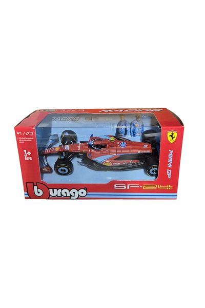 BBURAGO Ferrari F1, no.55, Miami GP 2024, Carlos Sainz, 1/43