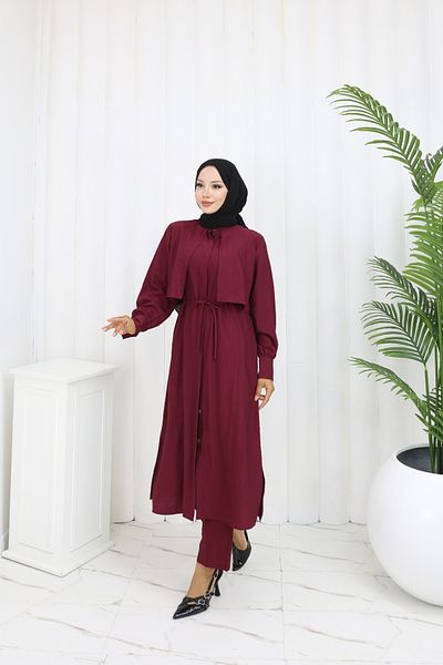 ALLMİRA FASHION Long Tunic and Trousers Double Set