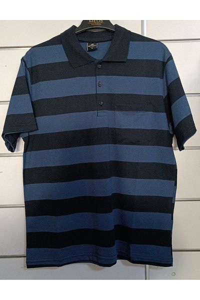 acetinkaya Stripe Collar Dad Tshirt