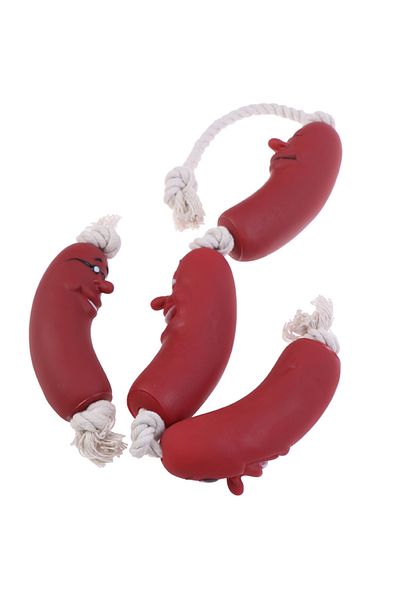 Yenilig Funny Sausage Shape Durable Toy for Dogs