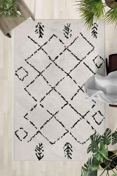Monnhein Non-Slip Base Washable Carpet – Modern Digital Printing Carpet for K...