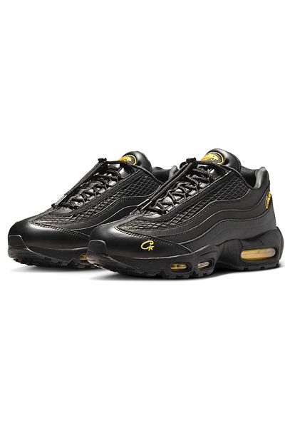 Nike x Corteiz Air Max 95 "Black & Tour Yellow" Men's Sneakers – Holiday 2025 Drop