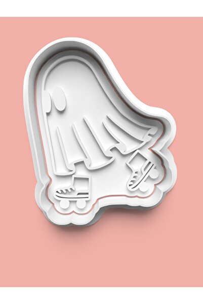 AKTASTORE Skating Ghost Cookie Mold and Sugar Dough Mold 0443-3