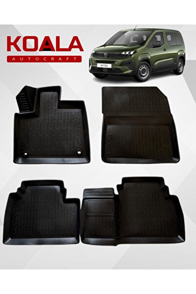 KoalaOtoTekstil Peugeot Rifter (2019+sonrası) Ile Uyumlu - Araca Özel Paspas