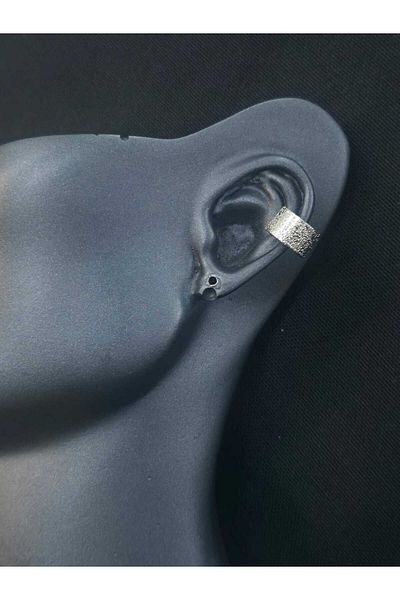 sarıyer silver Ring Model Silvery Design Compression Cartilage Earrings Earcuff Cartilage Steel Earrings