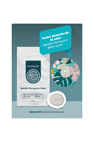 StickIT Dexcom G7 Sensör Koruyucu Bant – Flowers