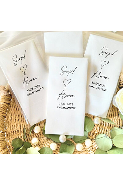 Lion Baskı ve Organizasyon Baskılı Söz Düğün Nişan Peçetesi 20 Adet