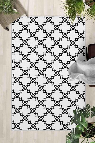 Monnhein Non-Slip Base Washable Carpet – Modern Digital Printing Carpet for K...